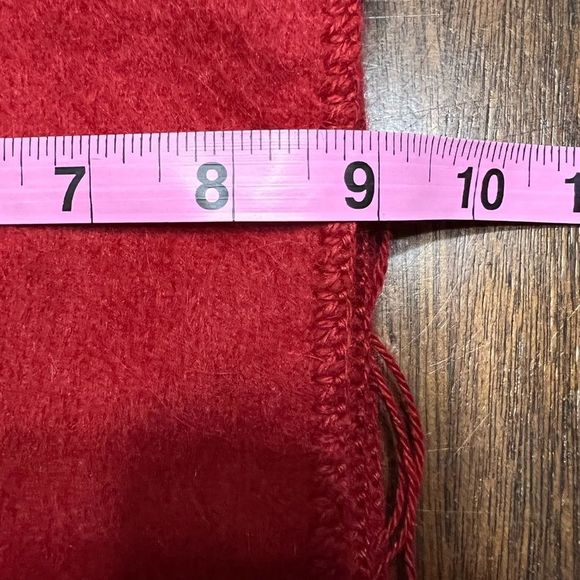 Alpaca Camargo Red 100% Alpaca Scarf NWT Peru - Picture 7 of 7